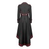 Women Red Long Gothic Coat Black Cosplaydiy Medieval Military Coat